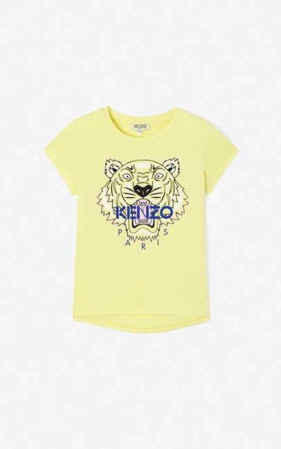 Kenzo Kids Tiger T-shirt Lemon